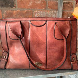 Fossil Vintage Re-issue Leather Brown large tote bag